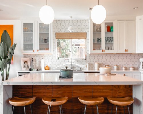 Bright modern kitchen interior